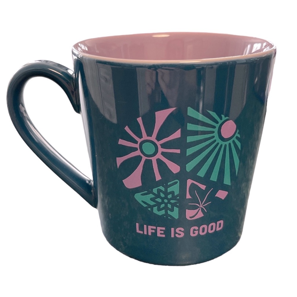 Life is good blue purple mug Do what you love